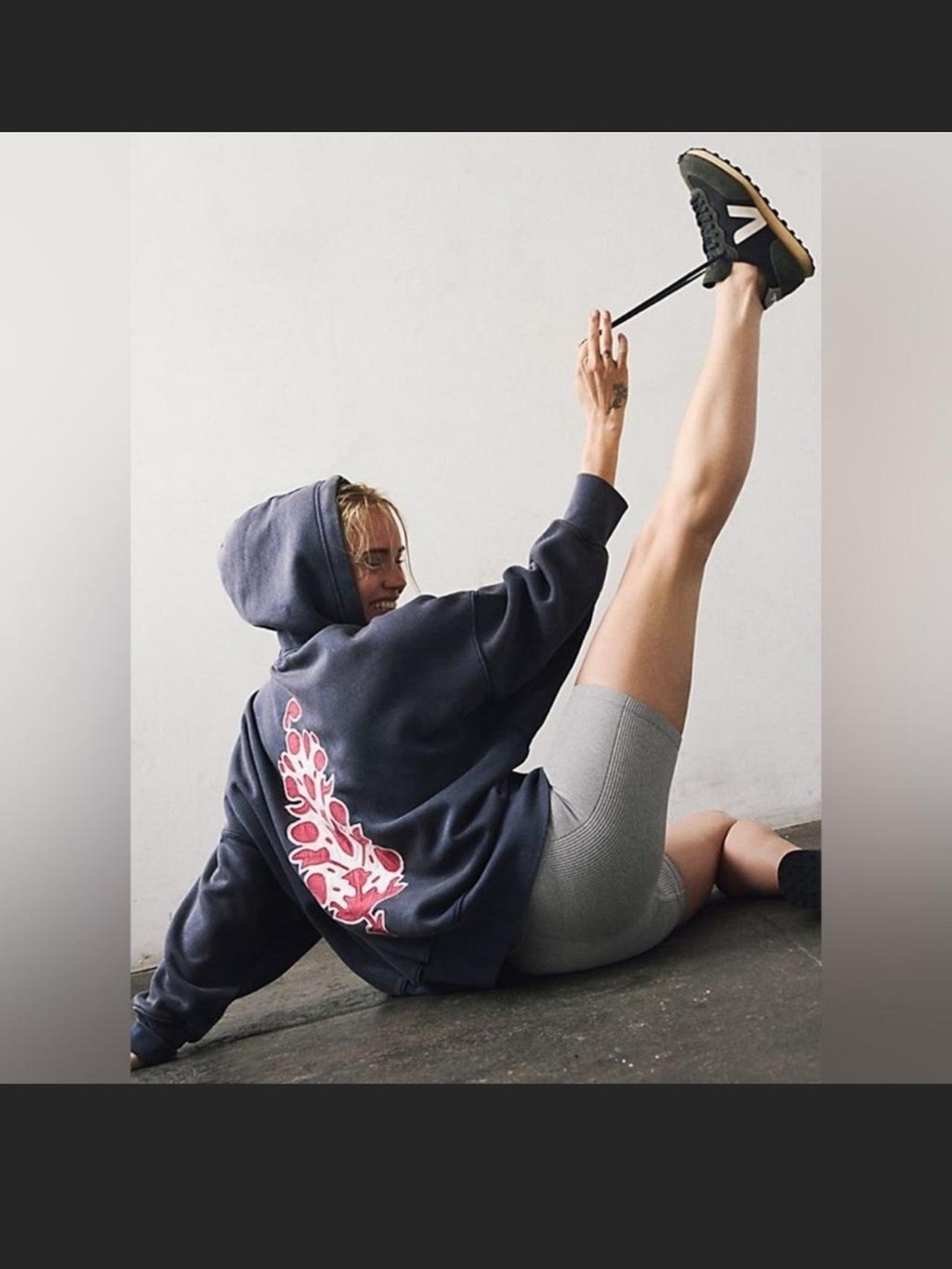 Free People Sprint To The Finish Logo Hoodie